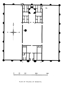 Plan of Palace, Mashita [facing p.204]